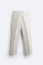 Фото #6 товара Костюмные брюки из 100% льна ZARA