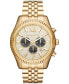 Men's Chronograph Lexington Gold-Tone Stainless Steel Bracelet Watch 44mm MK8494