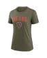 ფოტო #3 პროდუქტის Women's Olive Chicago Bears 2022 Salute To Service Legend T-shirt