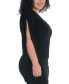 Фото #3 товара Plus Size One Shoulder Drape Bodycon Dress