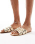 Фото #1 товара Stradivarius flat sandal in gold