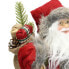 Фото #6 товара Weihnachtsmann Deko-Figur 37cm rot/grau
