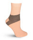 ფოტო #3 პროდუქტის Women's European Made Heel-Stripe Pattern Cotton Socks