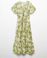 Фото #11 товара Women's Printed Cut-Out Detail Dress