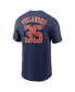 Фото #2 товара Men's Justin Verlander Navy Houston Astros Player Name and Number T-shirt