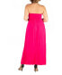 Plus Size Strapless Maxi Dress