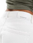 Stradivaraius Petite wide leg dad jean in white