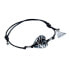 Mysterious Black Pearl bracelet with pure silver in Lampglas BLH19 pearl