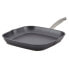 Accolade Forged Hard-Anodized Nonstick Square Grill Pan, 11-Inch, Moonstone