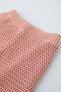 Crochet knit trousers
