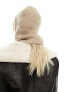 & Other Stories super soft knitted hood in beige