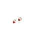 Red bean — Red agate earrings