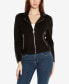 ფოტო #1 პროდუქტის Black Label Women's Motorcycle Sweater Jacket