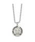 Фото #1 товара Chisel brushed and Enameled St. Christopher Medal Ball Chain Necklace