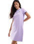 Fred Perry twin tipped polo dress in light purple