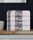 Athens Cotton with Greek Scroll and Floral Pattern Assorted, 6 Piece Bath Towel Set