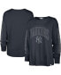 Women's Navy New York Yankees Statement Long Sleeve T-shirt Синий, L - фото #1