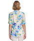 Фото #2 товара Women's Floral Print Button Down Shirt