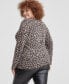 ფოტო #2 პროდუქტის Plus Size 100% Cashmere Leopard-Print Sweater, Created for Macy's