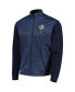 Фото #3 товара Куртка мужская Footjoy с полной застежкой и гибридным дизайном, синего цвета, Arnold Palmer Invitational