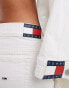 Фото #2 товара Tommy Jeans Sophie co-ord low waist micro mini skirt in white wash