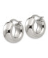 ფოტო #2 პროდუქტის Stainless Steel Polished Hoop Earrings