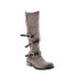 Фото #2 товара A.S.98 Trigg 516323-203 Womens Gray Leather Hook & Loop Knee High Boots 7