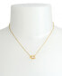 Imitation Pearl Signature C Pendant Necklace 16" + 2" Extender