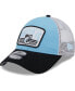 ფოტო #2 პროდუქტის Men's Light Blue, Black Minnesota United FC Patch 9FORTY Trucker Snapback Hat