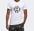 Фото #3 товара Футболка мужская Adidas Harden Logo Tee (Футболка Т Харден Лого), белая