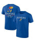 Фото #2 товара Men's Royal Kansas Jayhawks Game Day 2-Hit T-shirt