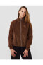 Sportswear Air Cord Fleece Full-Zip Kahverengi Kadın Ceket