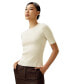 ფოტო #1 პროდუქტის Women's Essential Silk Knit Top