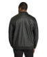 Men's Curtis Faux Leather Bomber Черный, 1XL - фото #3