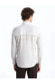 Фото #4 товара Рубашка мужская LC WAIKIKI Classic Slim Fit из поплина с длинным рукавом