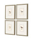 Shorebirds Framed Art, Set of 4