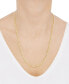 ფოტო #2 პროდუქტის Curb Link 22" Chain Necklace in 14k Gold