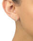 ფოტო #2 პროდუქტის Diamond Small Hoop Earrings (1/6 ct. t.w.) in 14k Gold