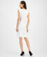 Notched-Neck Sheath Dress