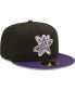 Фото #3 товара Men's Black Albuquerque Isotopes Alternate Logo 2 Authentic Collection 59FIFTY Fitted Hat