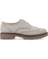 Фото #2 товара Women's Claudiya Wingtip Oxford Lug Sole Flats