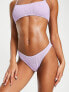 Фото #1 товара Public Desire crinkle high leg bikini bottom in lilac