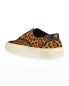 Фото #3 товара Saint Laurent Women's Venice Leopard Print Low Top Sneakers size 38