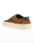 Saint Laurent Women's Venice Leopard Print Low Top Sneakers size 38 Леопардовый - фото #3