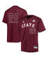 Фото #1 товара Men's #22 Maroon Mississippi State Bulldogs Button-Up Baseball Jersey