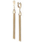 ფოტო #1 პროდუქტის Tassel Drop Earrings in 14k Gold-Plated Sterling Silver