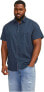 Фото #1 товара Рубашка Jack & Jones Plus Slim Fit Navy Blazer