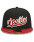Фото #2 товара Men's Black Portland Trail Blazers 2023/24 City Edition 59FIFTY Fitted Hat