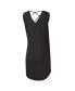 ფოტო #5 პროდუქტის Women's Black Chicago White Sox Game Time Slub Beach V-Neck Cover-Up Dress