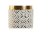 Vase Home ESPRIT White Golden Metal 14 x 14 x 63 cm